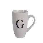 Mug Daily Tall Letter G,400ml (4 Pack)