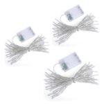 5m Battery Operated Fairy Light Warm White Pack of 3
