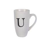 Mug Daily Tall Letter U,400ml (4 Pack)