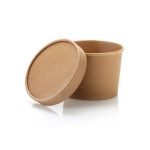 Rustic Kraft Ice Cream Tub - Pack of 15 - L