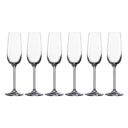 Transparent Champagne Glasses 190ml - 6 Piece