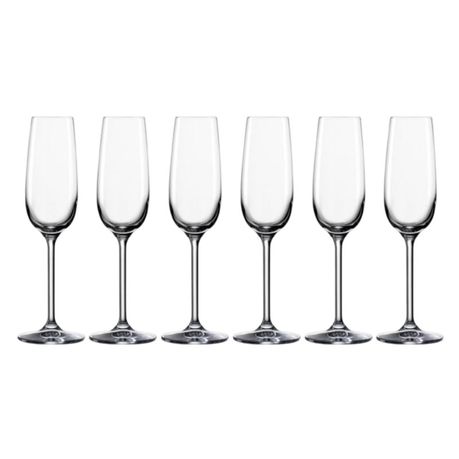 s-pdpxl Transparent Champagne Glasses 190ml - 6 Piece - Image 1