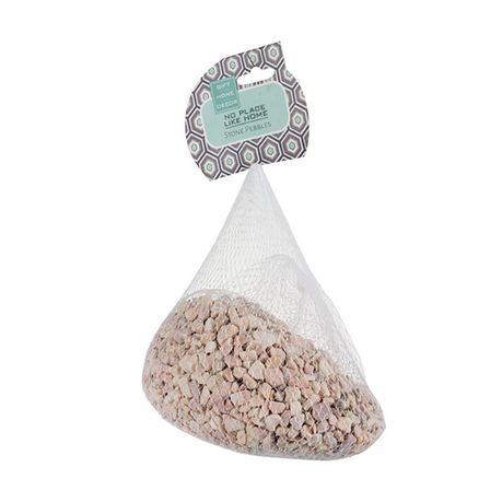 s-pdpxl Bulk Pack x 4 Pebbles Riverstones 1kg Peach In-Bag - Image 1