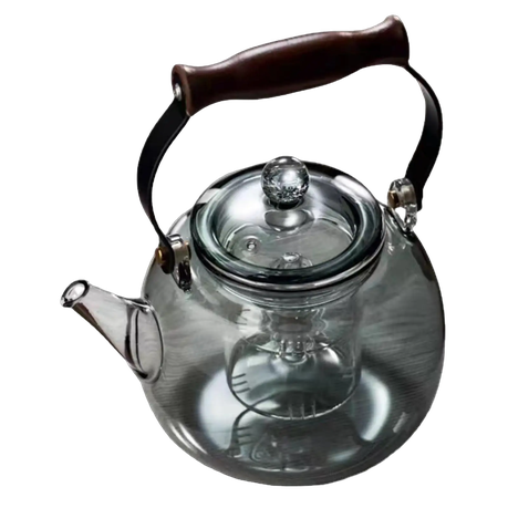 s-pdpxl Clear Glass Teapot with Removable Infuser Stovetop - Image 1