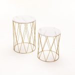 White Nesting Table, Set of 2