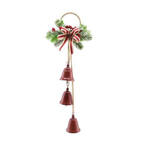 s-pdpxl Metal Bells Christmas Door Hanger - Image 1