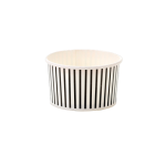 Striped Vintage Ice Cream Tub - Pack of 50 - Blue - 350 ml