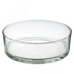 Cylinder Glass Bowl Vase - 10cm x 30cm