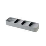 Grey Compact Cutlery Organizer