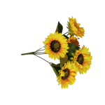 Artificial Flower 49cm Sunflower Bunch with 5 Stems