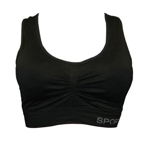s-pdpxl Sports Bra Black - L-XL - Image 1