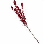 Faux Christmas Holly Berries Decoration (2 Stems)