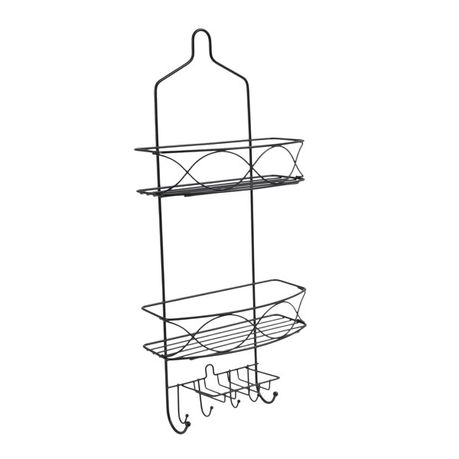 s-pdpxl Metal Double Shelf Shower Caddy - Image 1