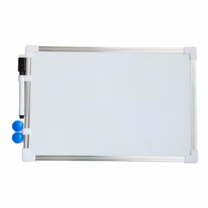 White Drawing Board with Marker & Magnets - S
