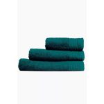 Cotton Single Border Towel (Teal) - Bath Towel