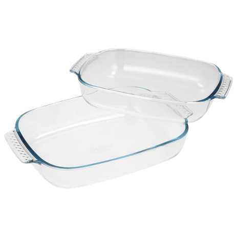 s-pdpxl Classic Deep Glass Roaster Set (1.9L & 2.6L ) - 2 Piece - Image 1