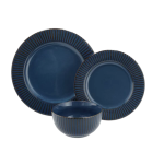 Elegant Matte Stoneware Dinnerware Set - 12 Piece