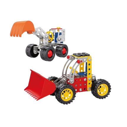 Metal Model 2 In 1 Excavator Bulldozer Vehicle -167 Piece