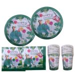 Jungle Animals Party Box/Table Decor 3 Piece for 20 Invites