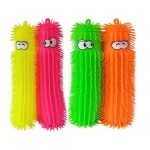 Light Up Sensory Spiky Caterpillar Stress Toy Assorted Colours (Pack of 12)