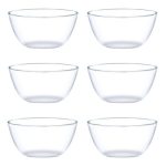 6 Piece Bowl 15X9Cm Clear Glass Deep