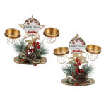 Christmas Candle Holder Table Decor pack of 4