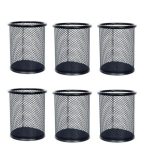 8 Piece Set Wire Metal Pencil Holder, for Desk Office