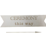 Vintage Ceremony This Way Wedding Sign