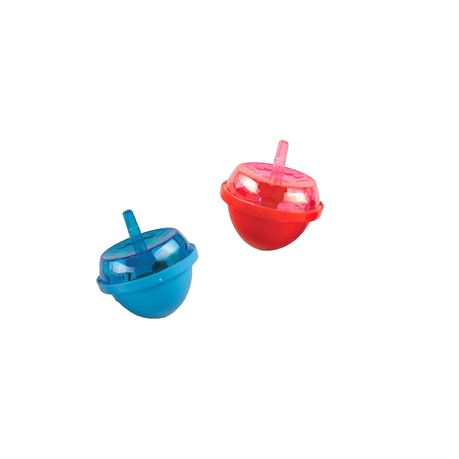 s-pdpxl Plastic Light-Up - Musical Spinning Top - Set of 6 - Image 1