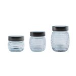 Beehive Jar With Screw On Lid Set Of 3