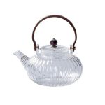 Glass Teapot with Wood Handle