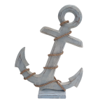 Wood Anchor on stand - 40cm - Light Blue