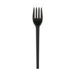 Biodegradable Fork 16cm (50) - Black