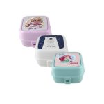 Double Sided Lunch Box 4 Compartments With Spoon/Fork - Set of 3