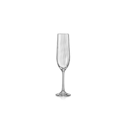Waterfall Crystal Champagne Flute 190ml - Set of 6