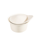 Stoneware Mini Oven Dish with Cap Lid - 2 Pack - White