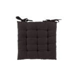 Black Cotton Chair Pad 40 x 40cm