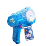 Kids Electric Bubble Gun Automatic Soap Blower-10 Holes - Blue