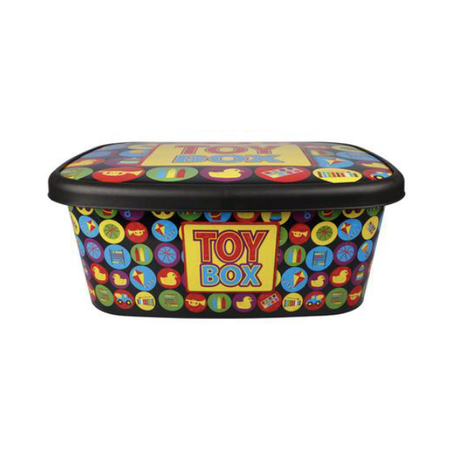 s-pdpxl SD Homeware- Decorated Storage Container Flat 36L - Image 1