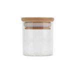 Glass Storage Jar With Bamboo Lid 500ml (Set of 6)