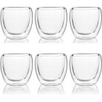 Double Wall Glass Transparent set Of - 6 Pieces- 250ml