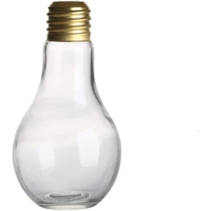 Borosilicate Light Bulb Shaped Glass Jar - 3 Pack