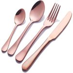 Cutlery Set 24 Piece Rose Gold Teardrop
