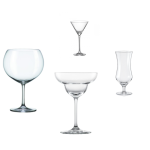 Cocktail Glasses Set Of 16 - Martini, Gin & Tonic, Hurricane, Margarita