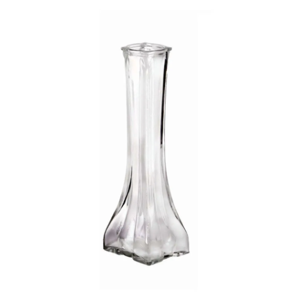 Clear Square Bottom Bud Speci Vase - Set of 4