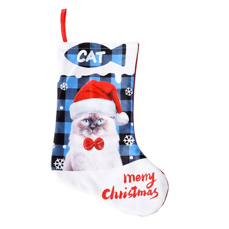 s-pdpxl Christmas Cat Candy Stocking Bag - 4 Pack - Image 1