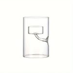 Set of 2 Glass Single Floating Tealight Candle Holders - 11 x 10cm