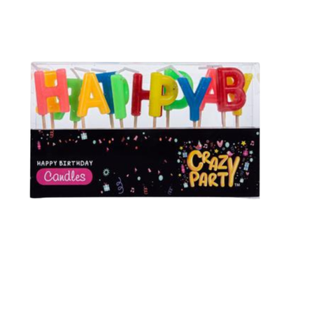 s-pdpxl Crazy Party - Happy Birthday Candles - Image 1