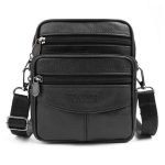 Solid Color Shoulder Waist Bags Men Fanny Belt Packs Casual Crossbody Bags - Brown