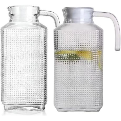 s-pdpxl Transparent Glass Water Jug - 2 Sets - Image 1